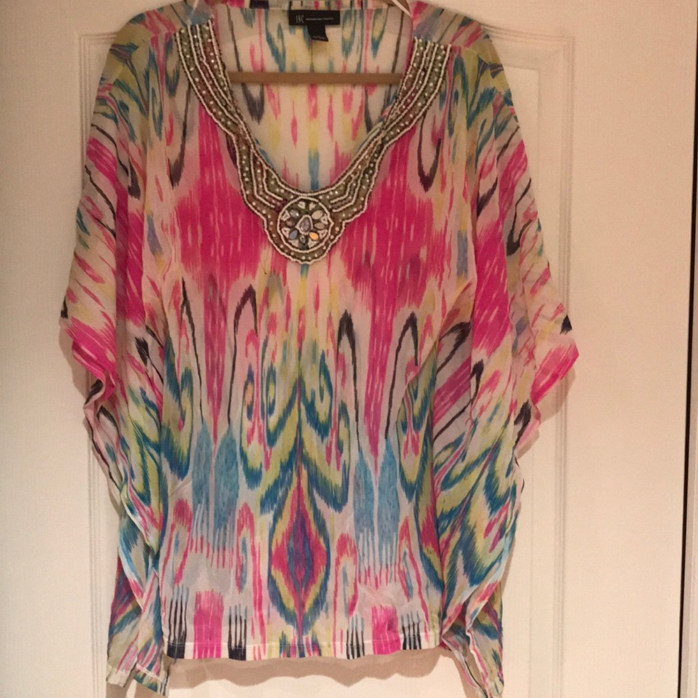 Inc international concepts coverup blouse